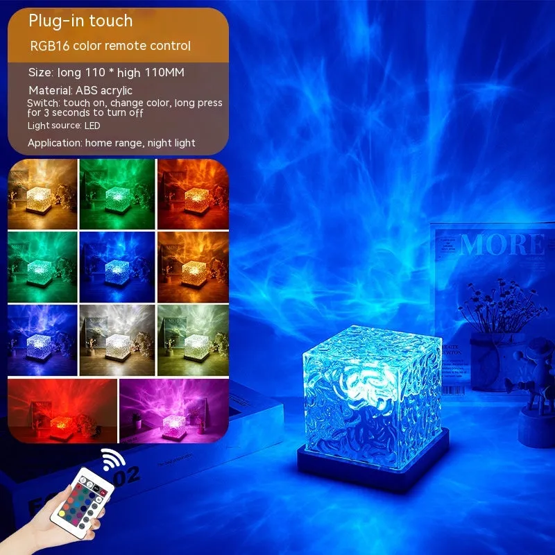 Crystal Table Night Led RGB Dimmable Home Lamp Decoration