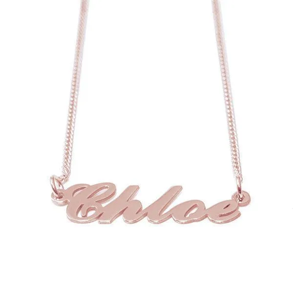 Custom Carrie Rose Gold Necklace