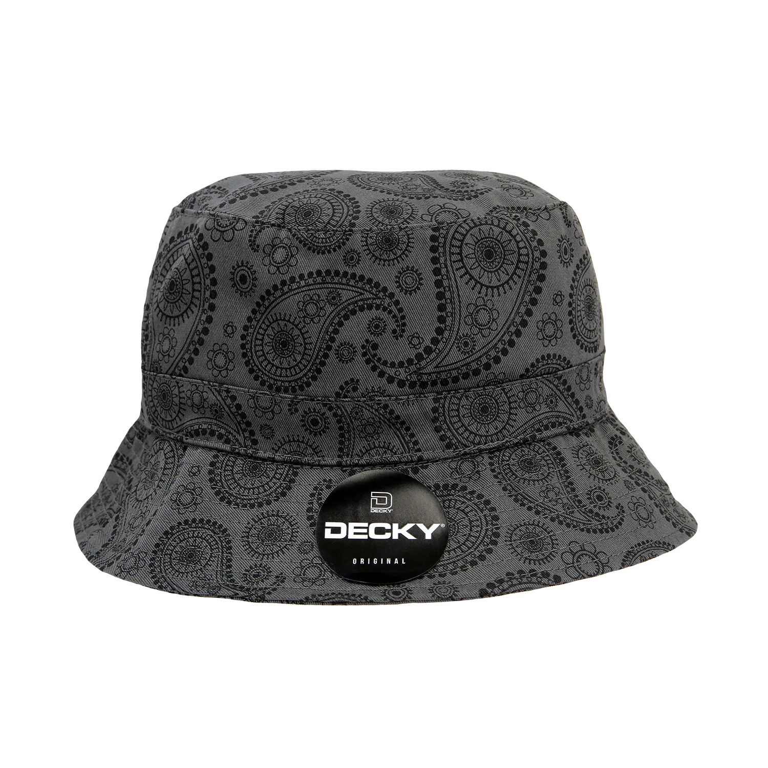 Decky 459 - Relaxed Paisley Bucket Hat, Bandana Pattern Bucket Cap - CASE Pricing