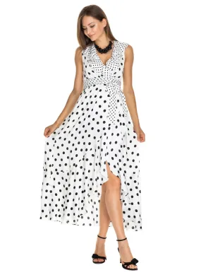 Dorothea Maternity Maxi Dress - Polka Dot