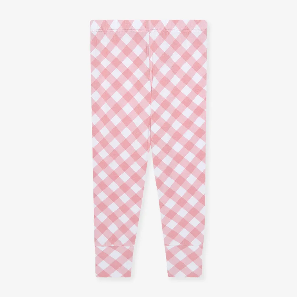 Dusty Rose Gingham Classic Pajama Set