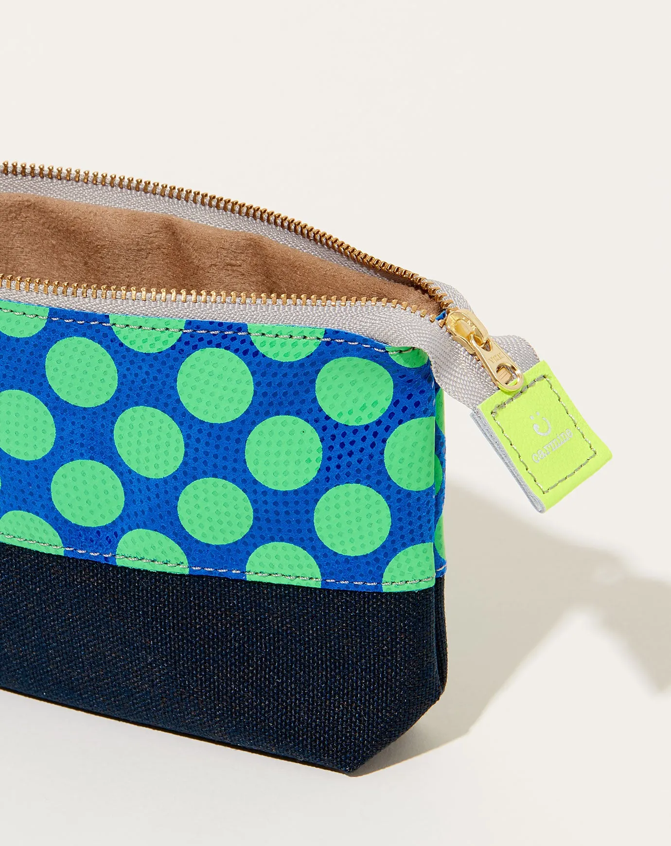 Ecology Leather Pouch in Neon Green