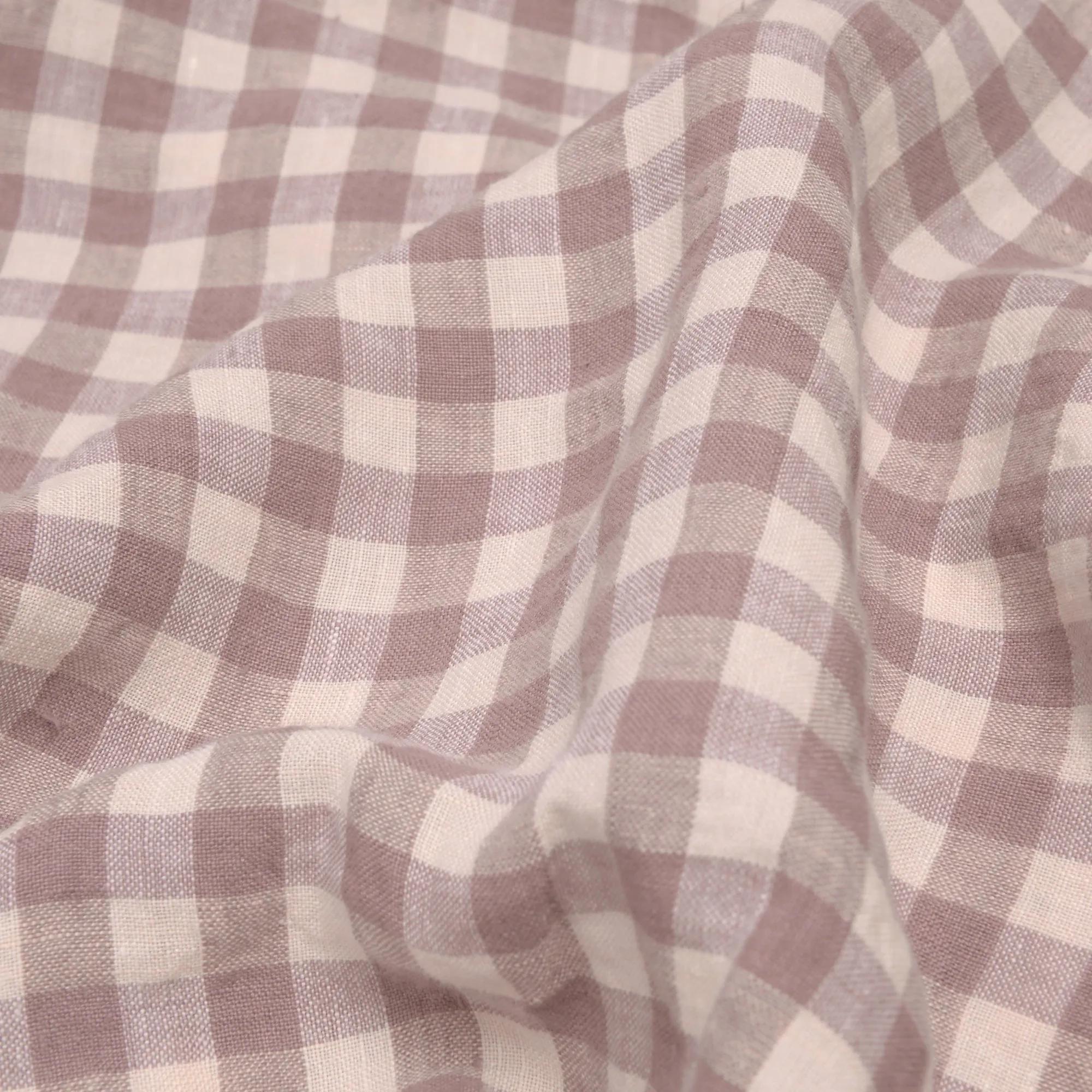 Elderberry Gingham Linen Blend Pillowcase (Pair)