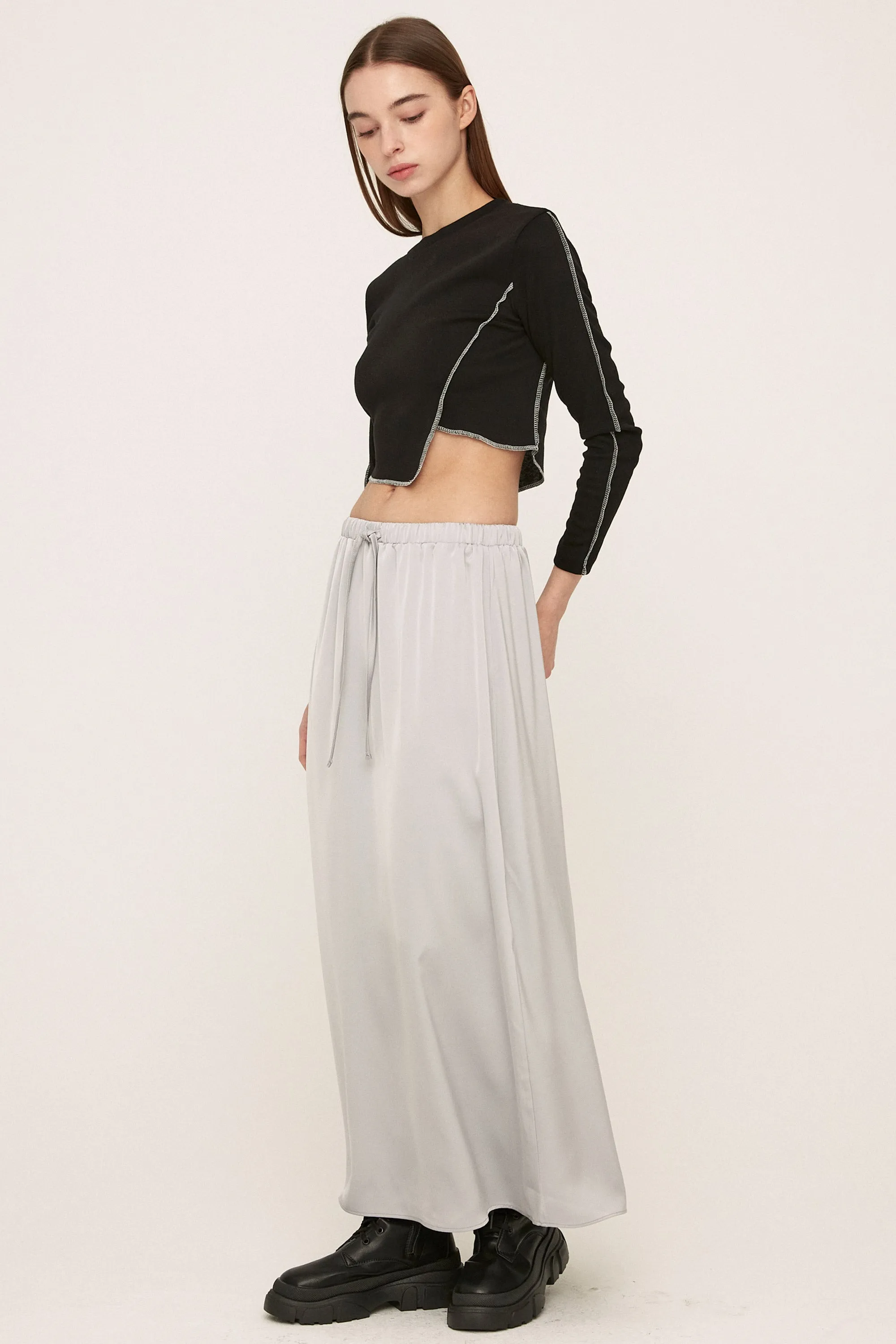 Elia Satin Maxi Skirt