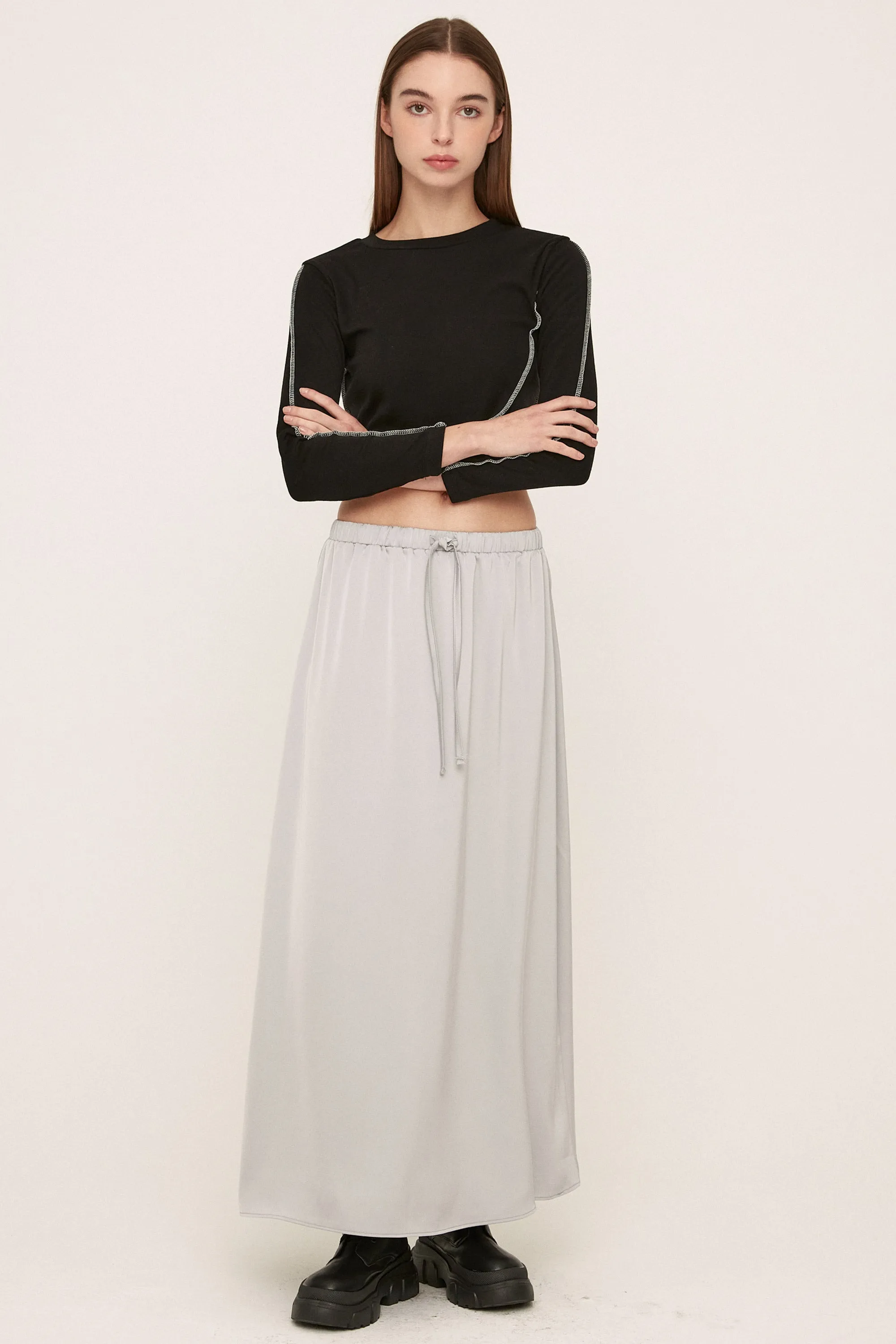 Elia Satin Maxi Skirt