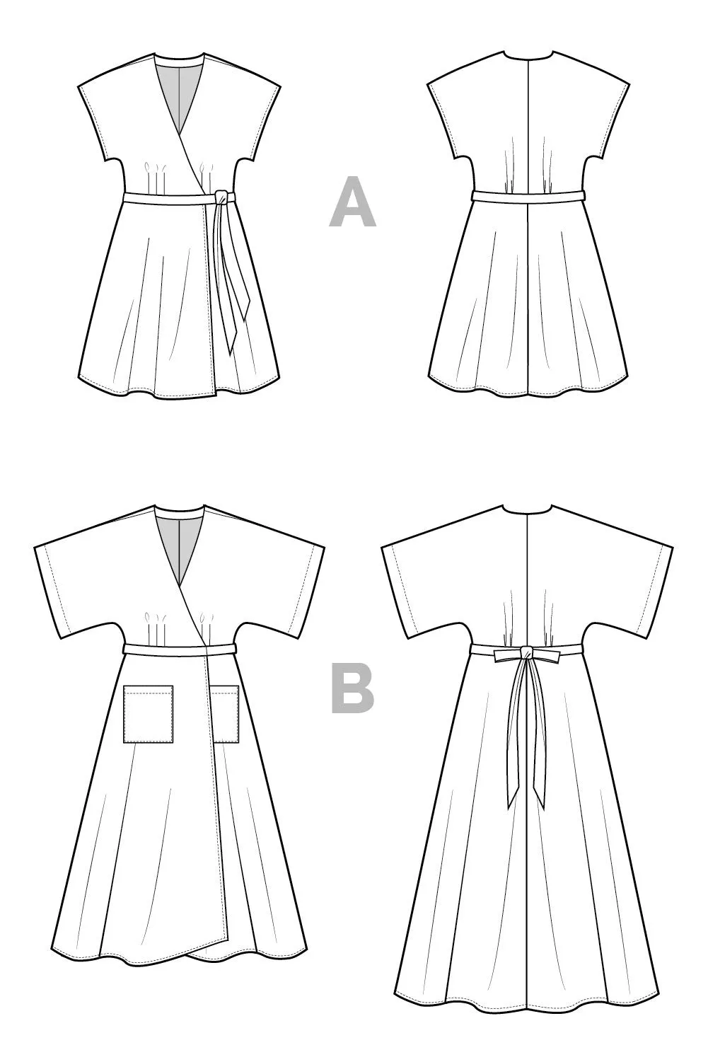 Elodie Wrap Dress Pattern