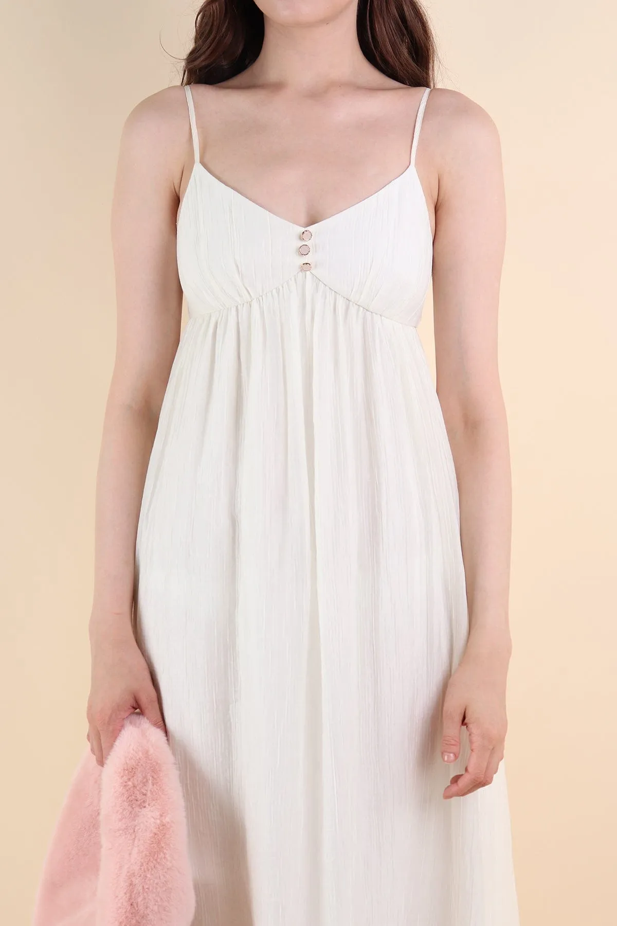 EMERSON CREPE MAXI IN CREAM