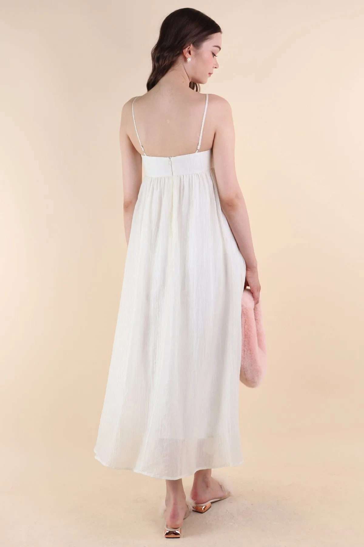 EMERSON CREPE MAXI IN CREAM