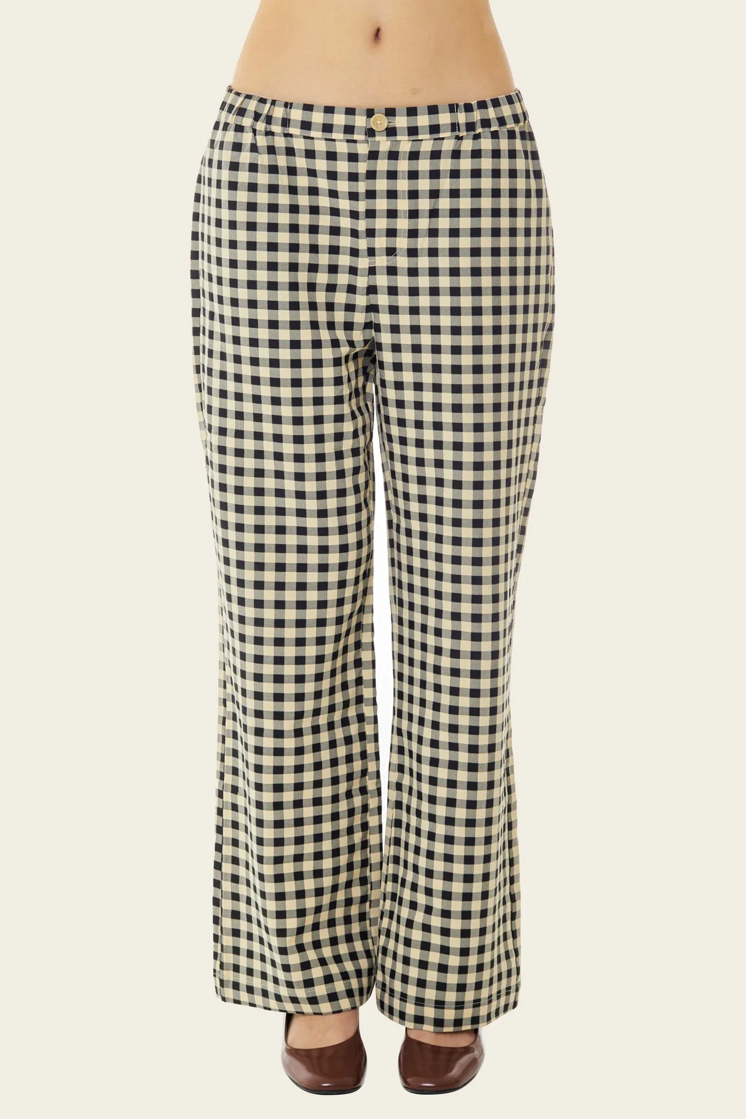 Estelle Pants - Black Gingham