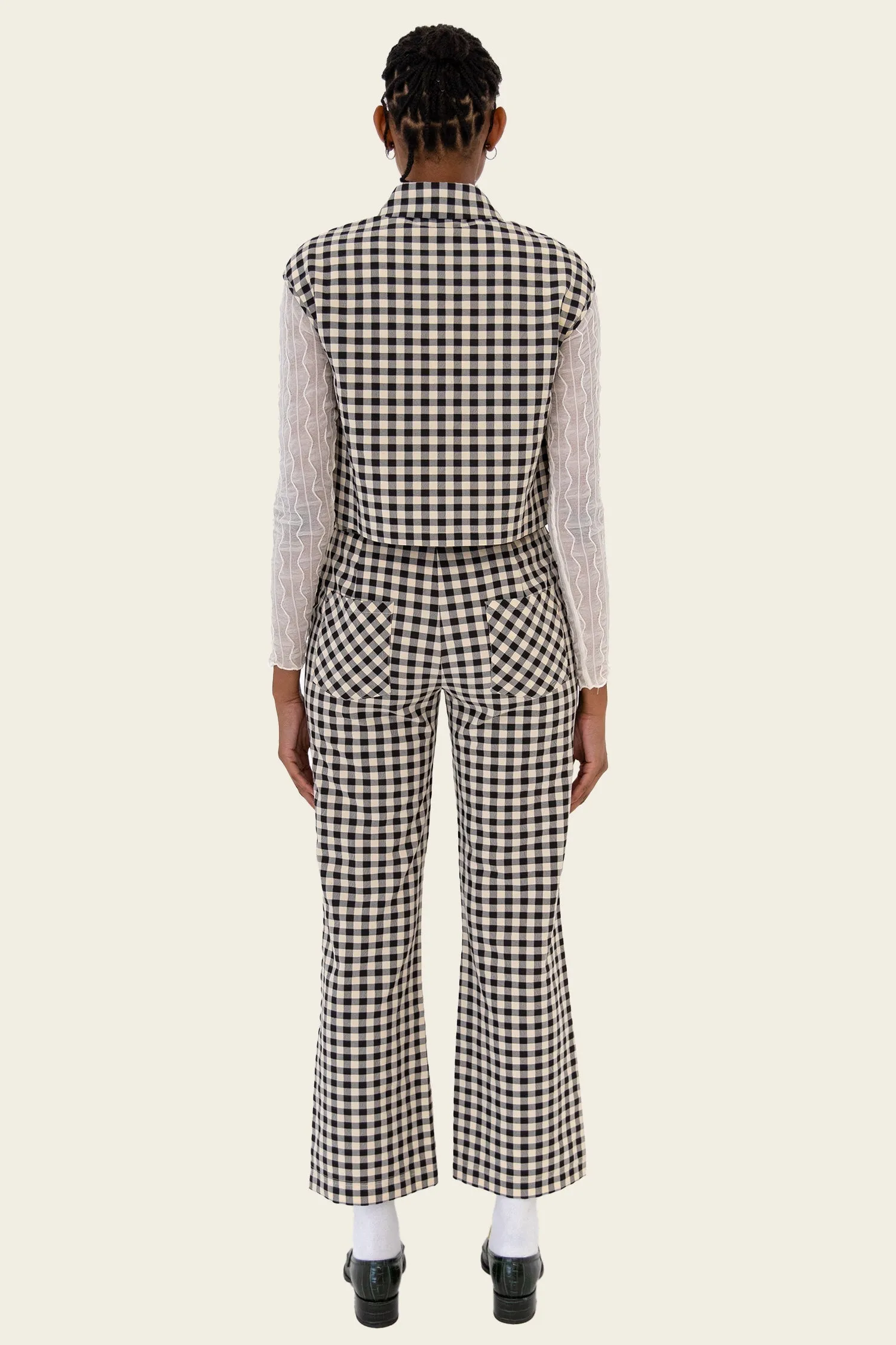 Estelle Pants - Black Gingham