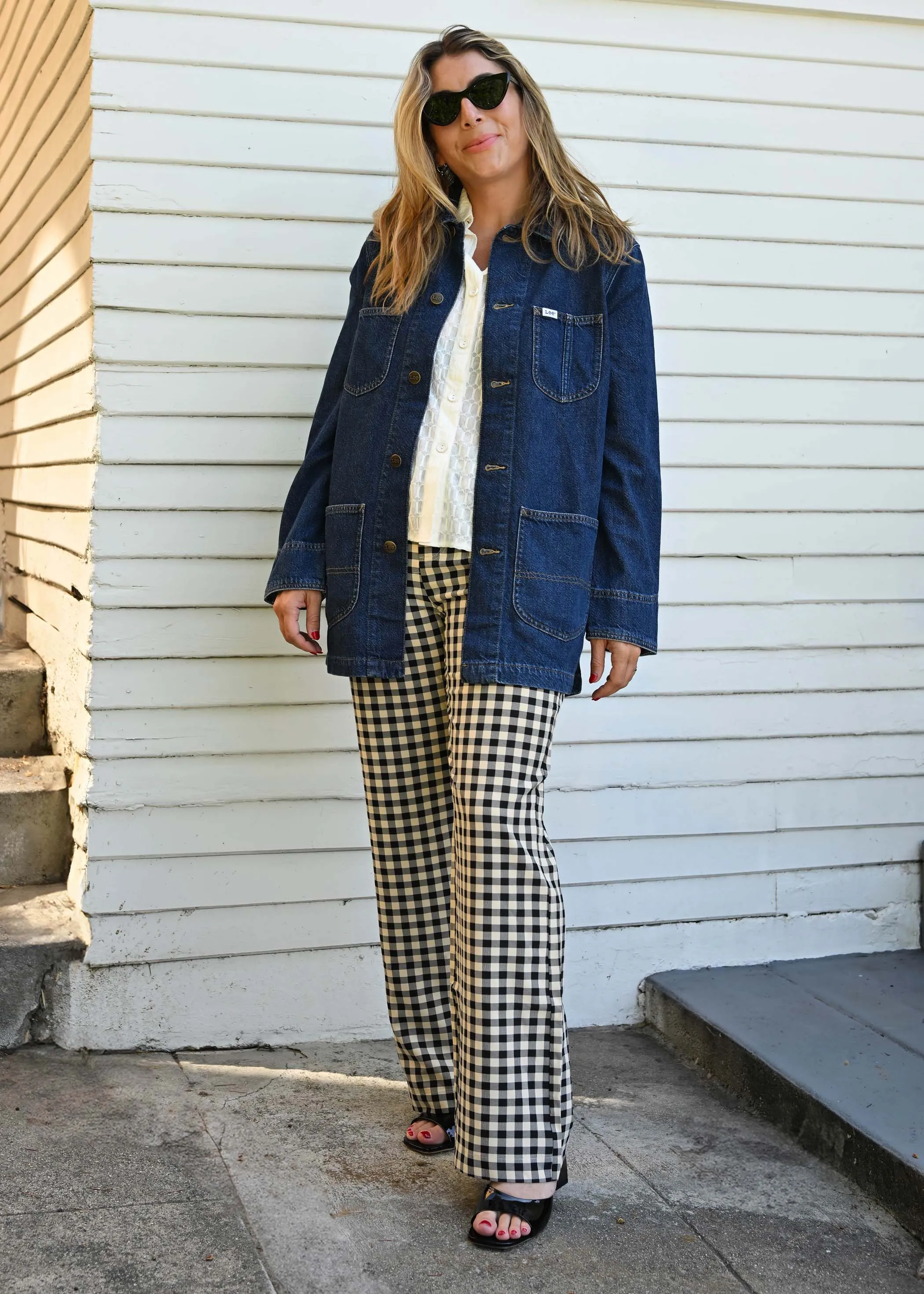 Estelle Pants - Black Gingham