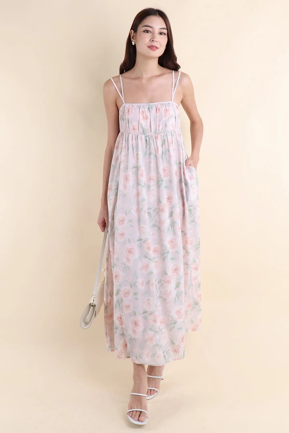 EVERLEIGH FLORAL MAXI IN PINK