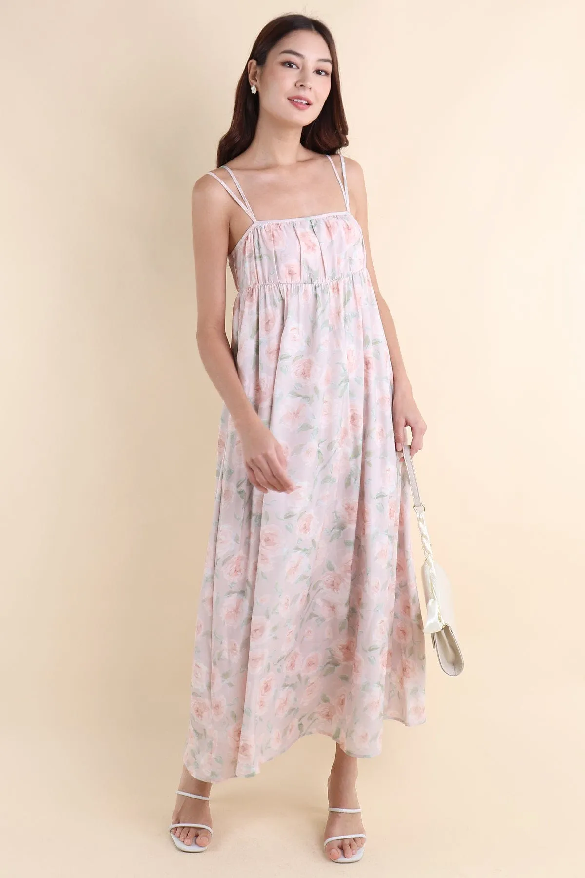 EVERLEIGH FLORAL MAXI IN PINK