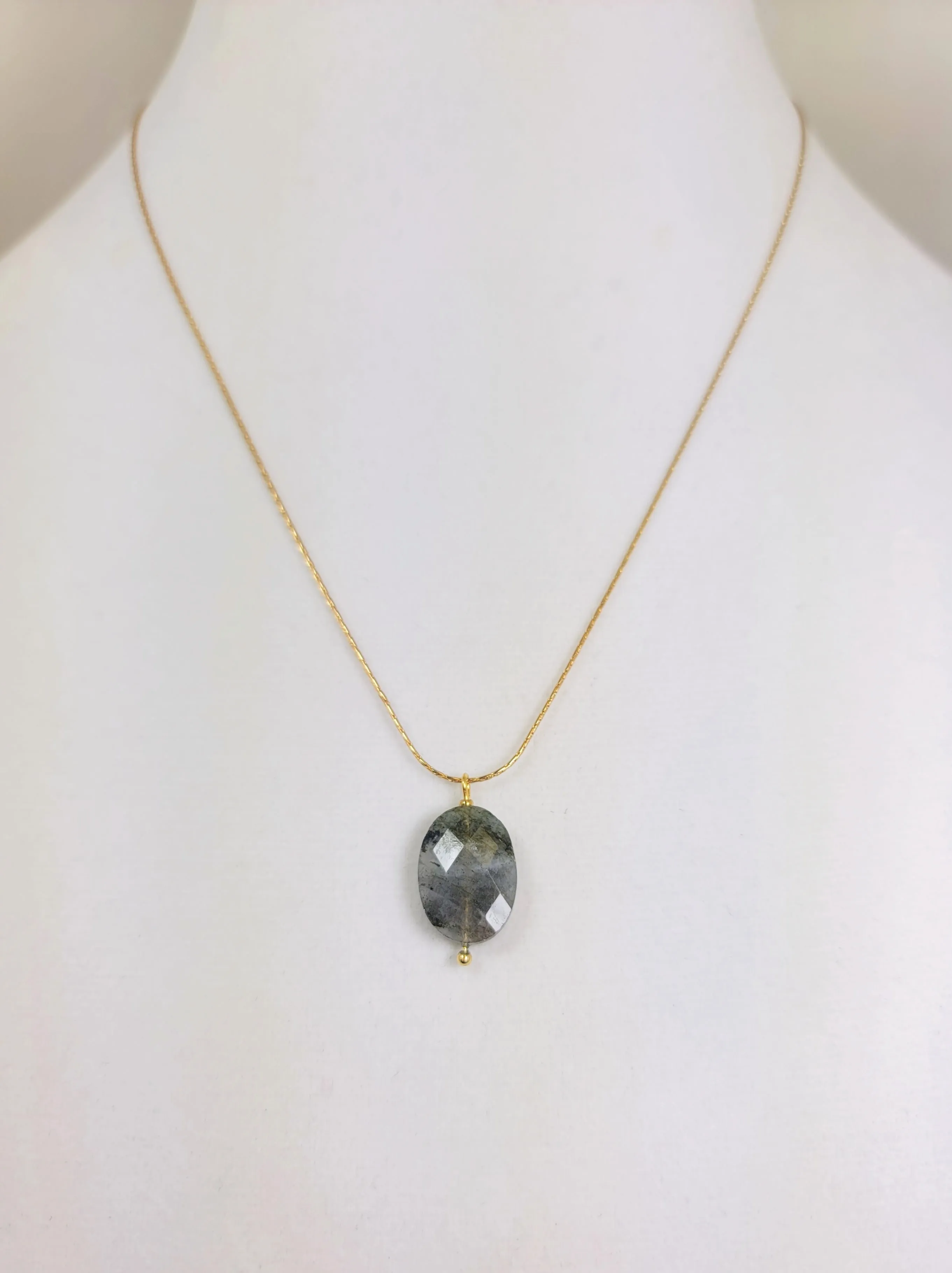 Faceted Stone Necklace