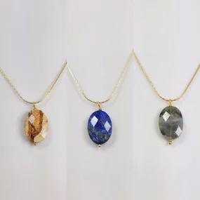 Faceted Stone Necklace