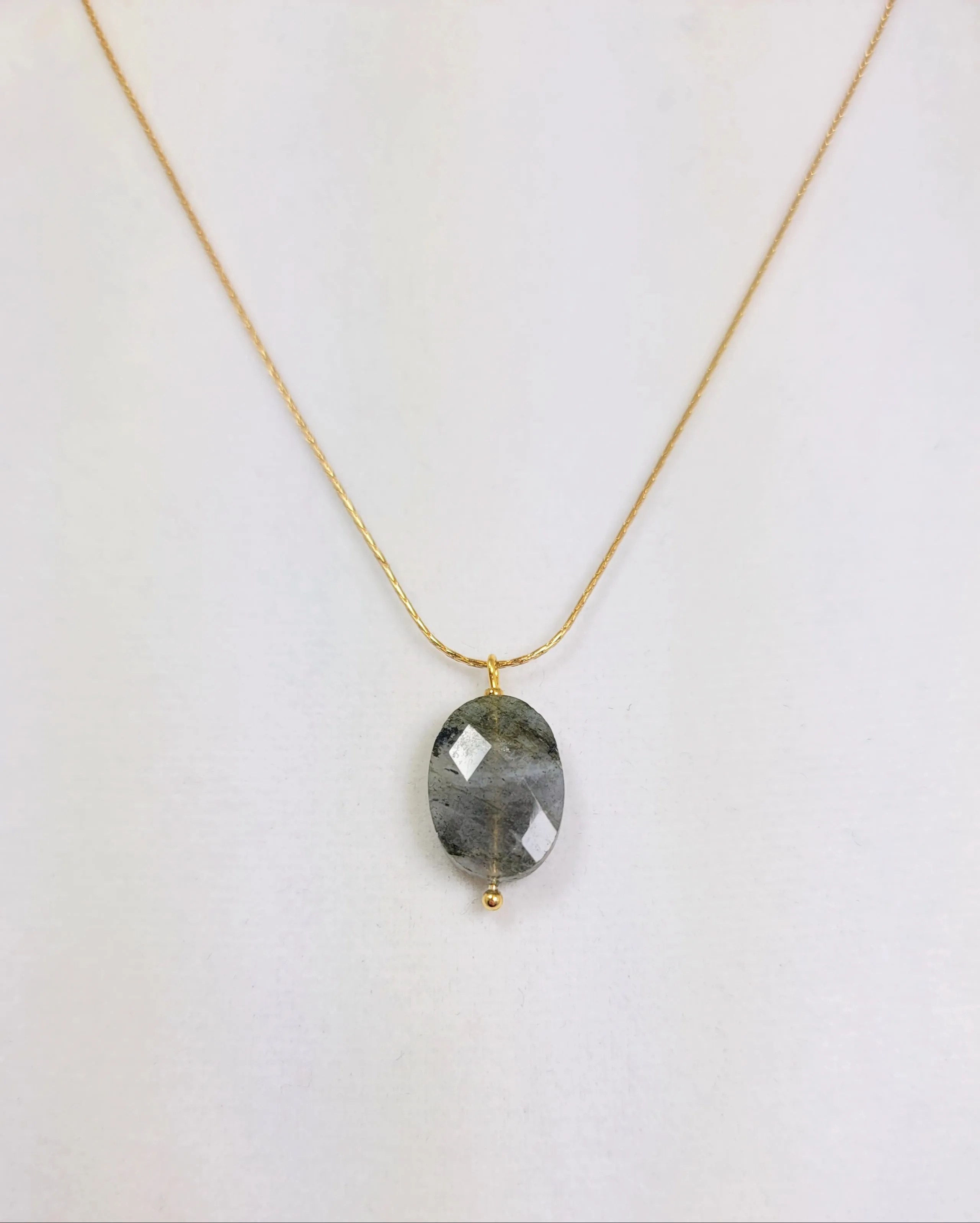 Faceted Stone Necklace