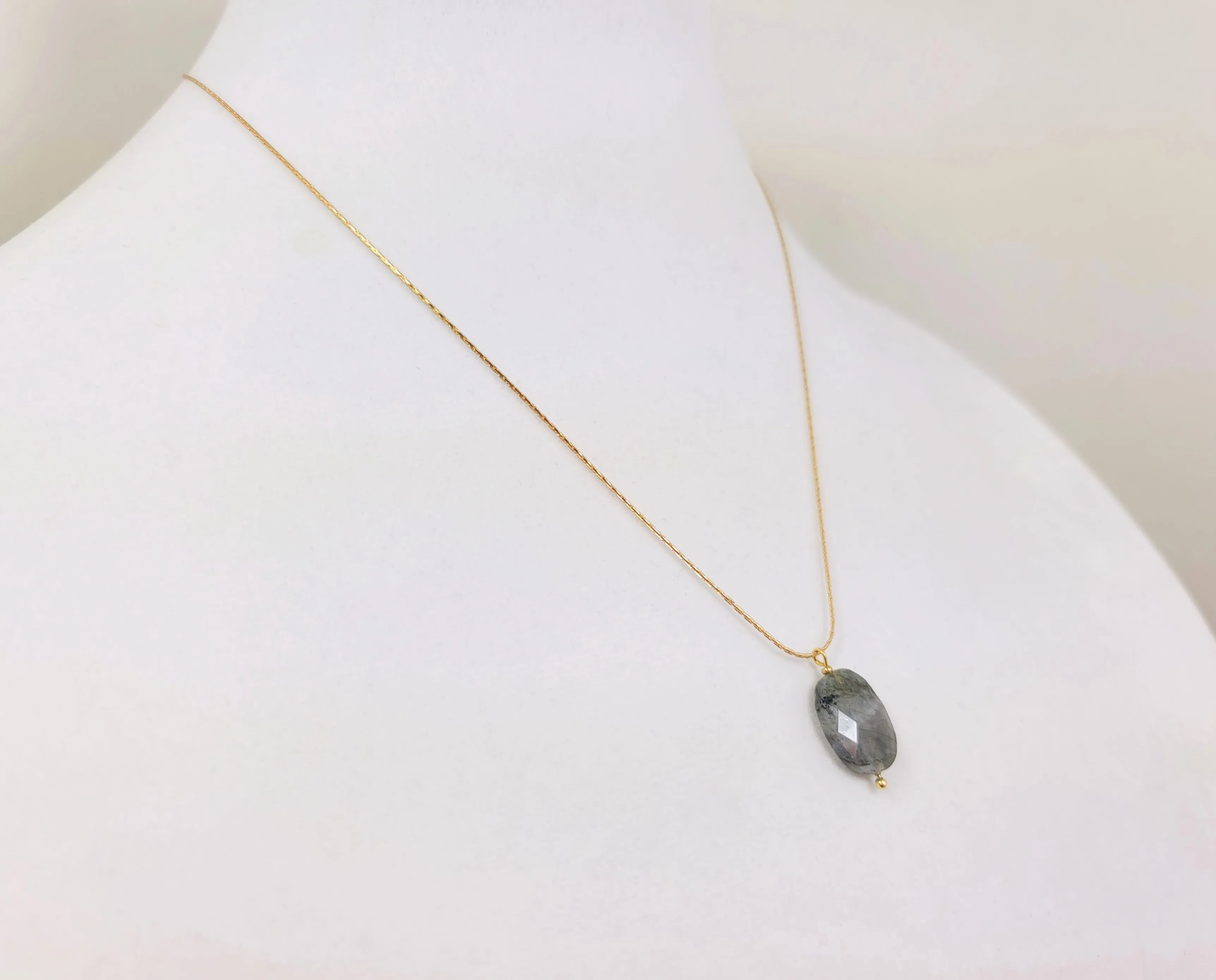 Faceted Stone Necklace