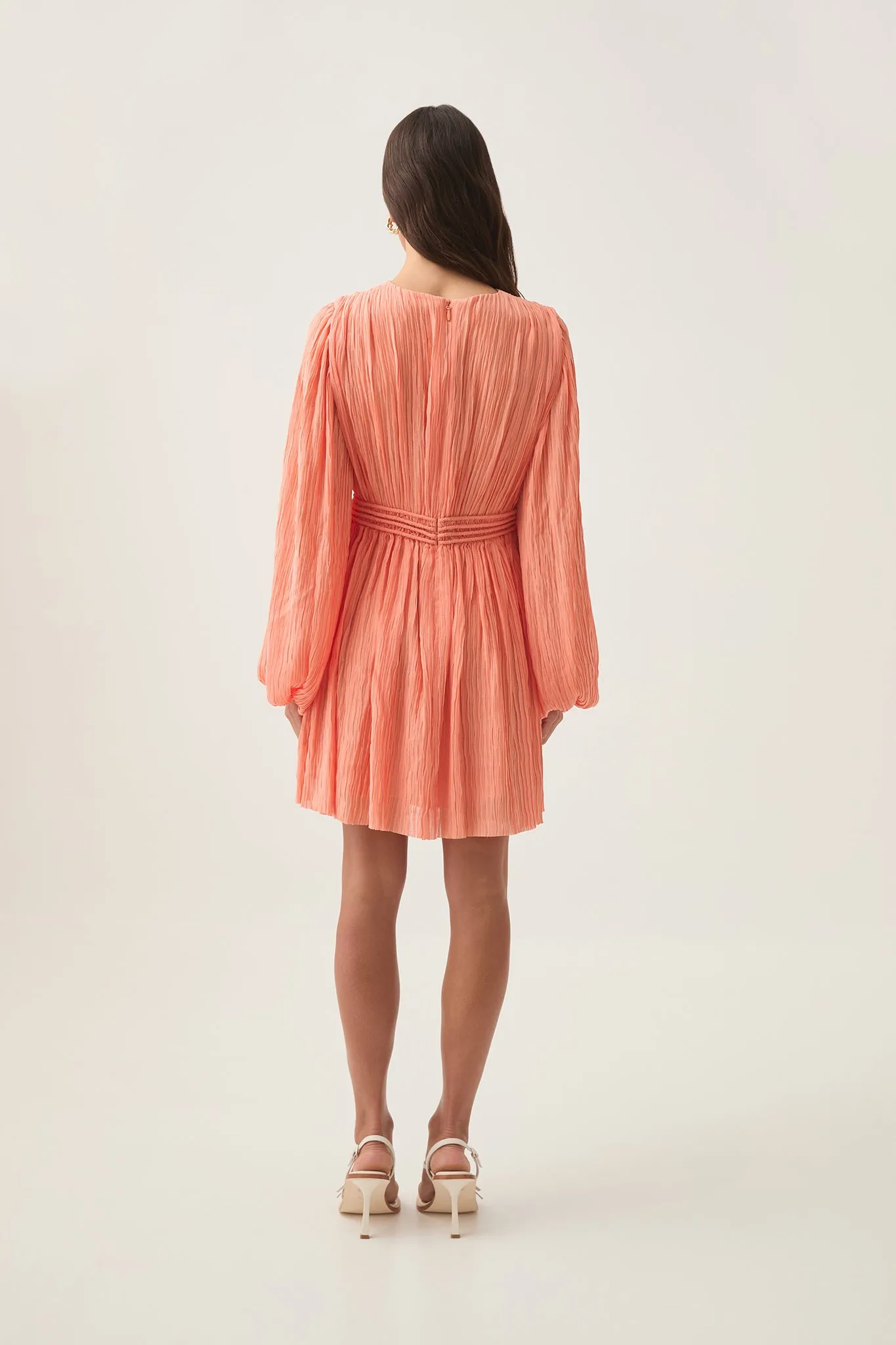 Genevieve Pleated Mini Dress