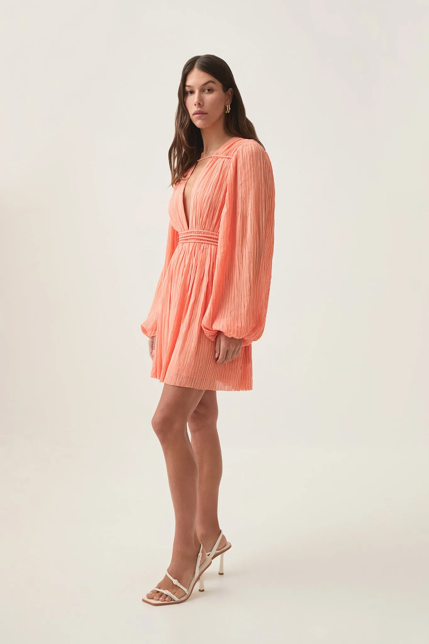 Genevieve Pleated Mini Dress