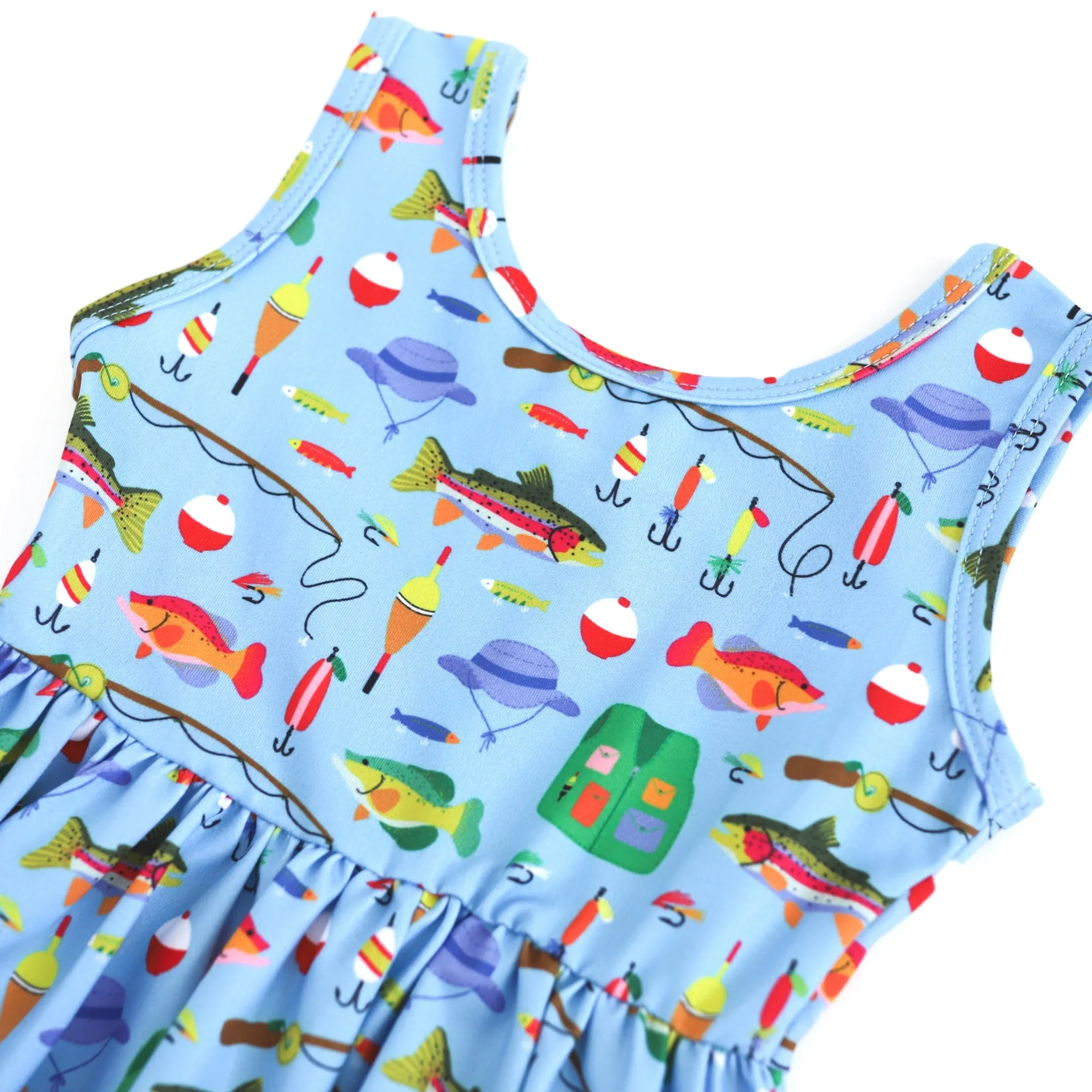 Gone Fishing Sleeveless Charm Dress