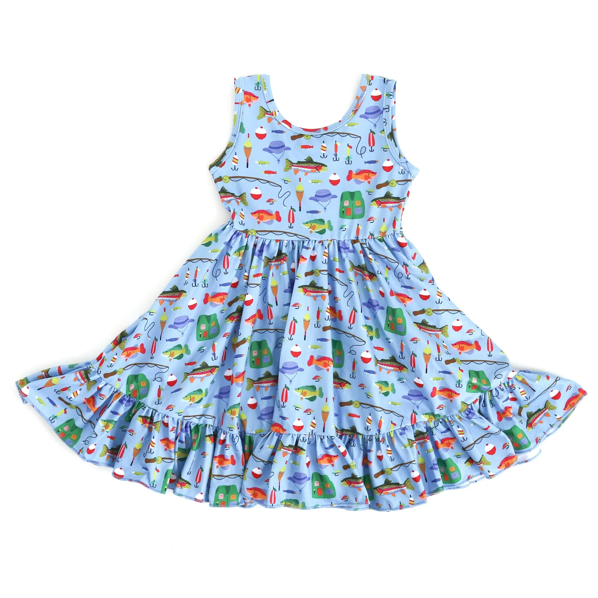 Gone Fishing Sleeveless Charm Dress