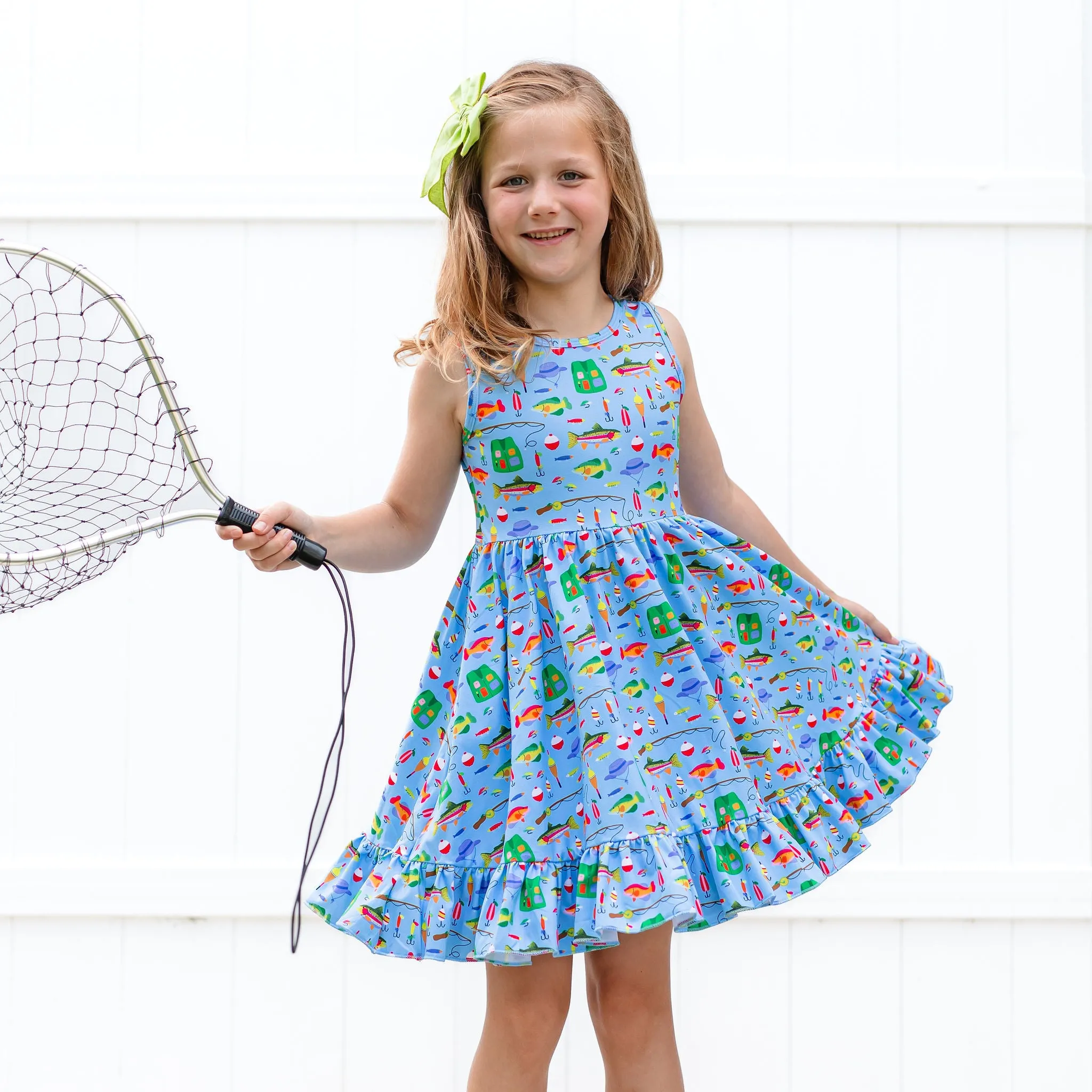 Gone Fishing Sleeveless Charm Dress