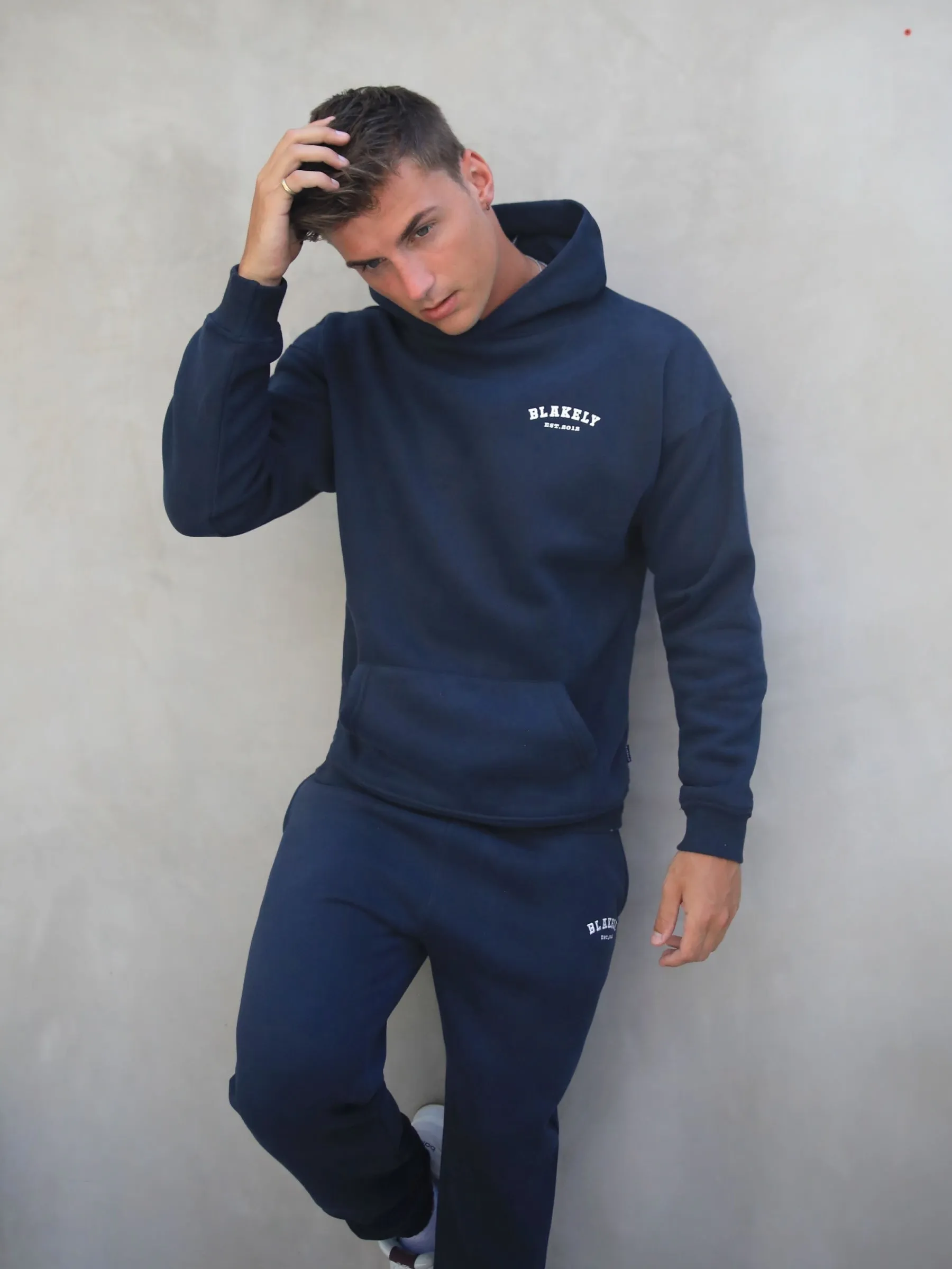 Heritage Relaxed Hoodie - Dark Navy