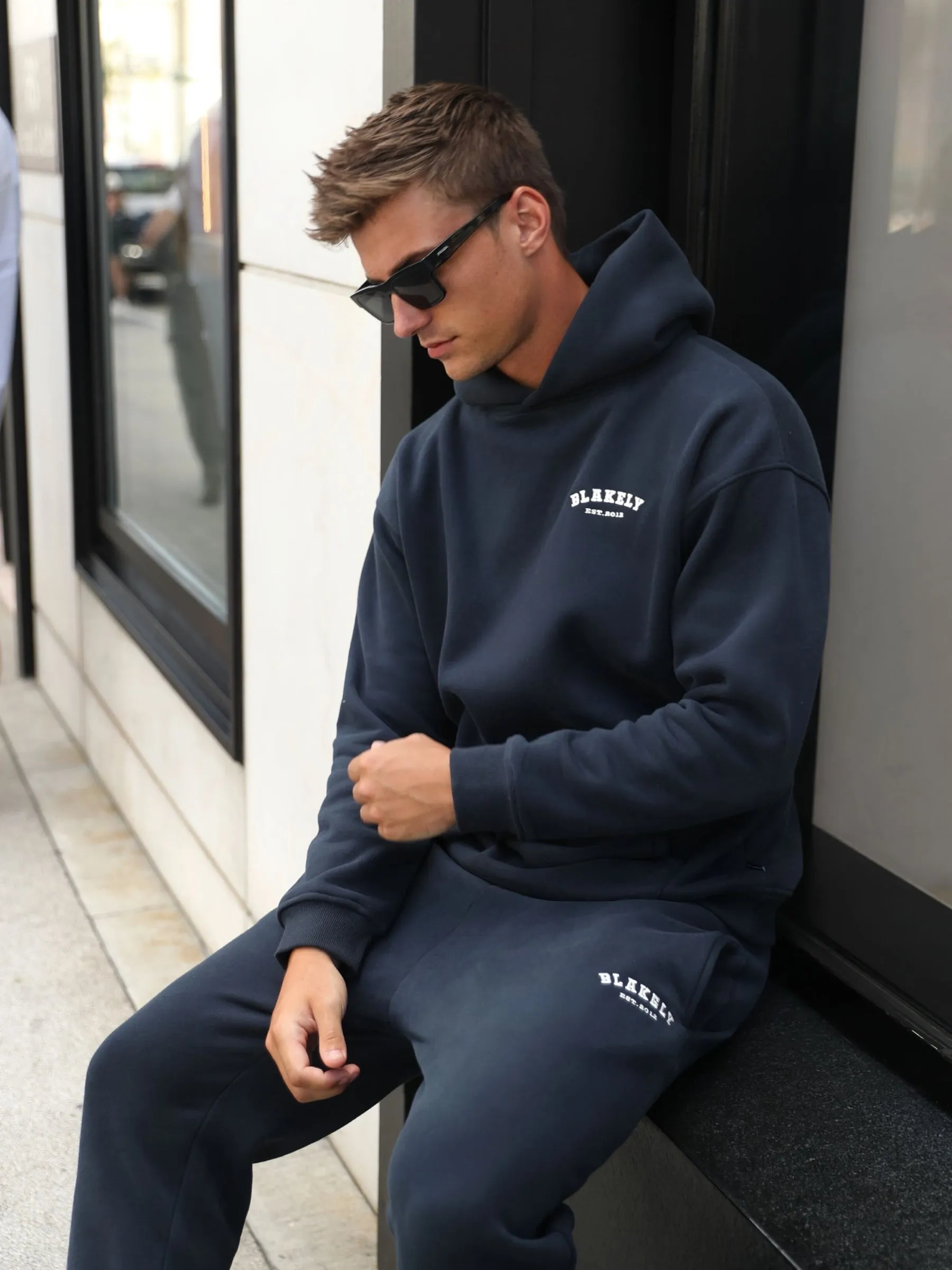 Heritage Relaxed Hoodie - Dark Navy