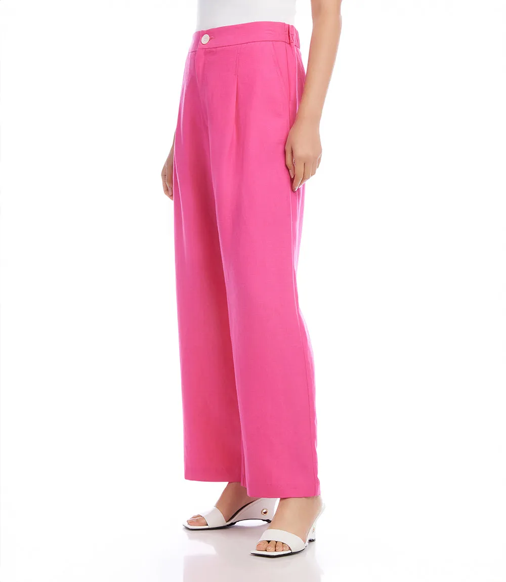 High Waist Pleated Pants