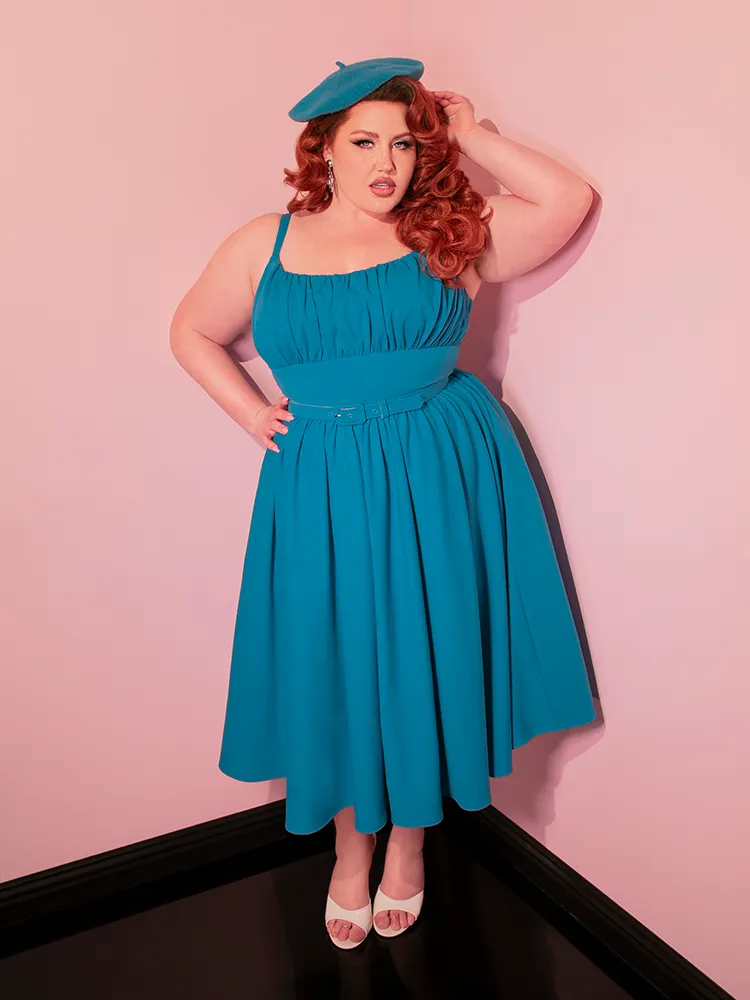 Ingenue Dress in Turquoise Blue - Vixen by Micheline Pitt