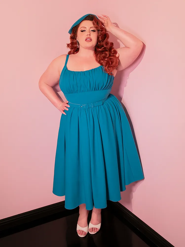 Ingenue Dress in Turquoise Blue - Vixen by Micheline Pitt