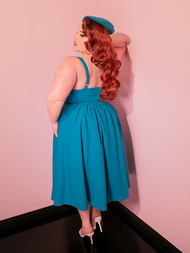 Ingenue Dress in Turquoise Blue - Vixen by Micheline Pitt