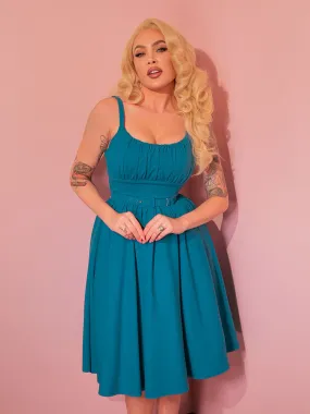 Ingenue Dress in Turquoise Blue - Vixen by Micheline Pitt