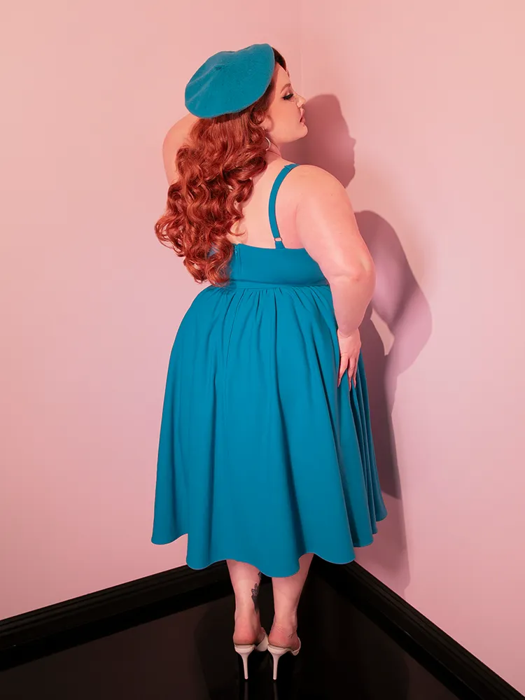 Ingenue Dress in Turquoise Blue - Vixen by Micheline Pitt