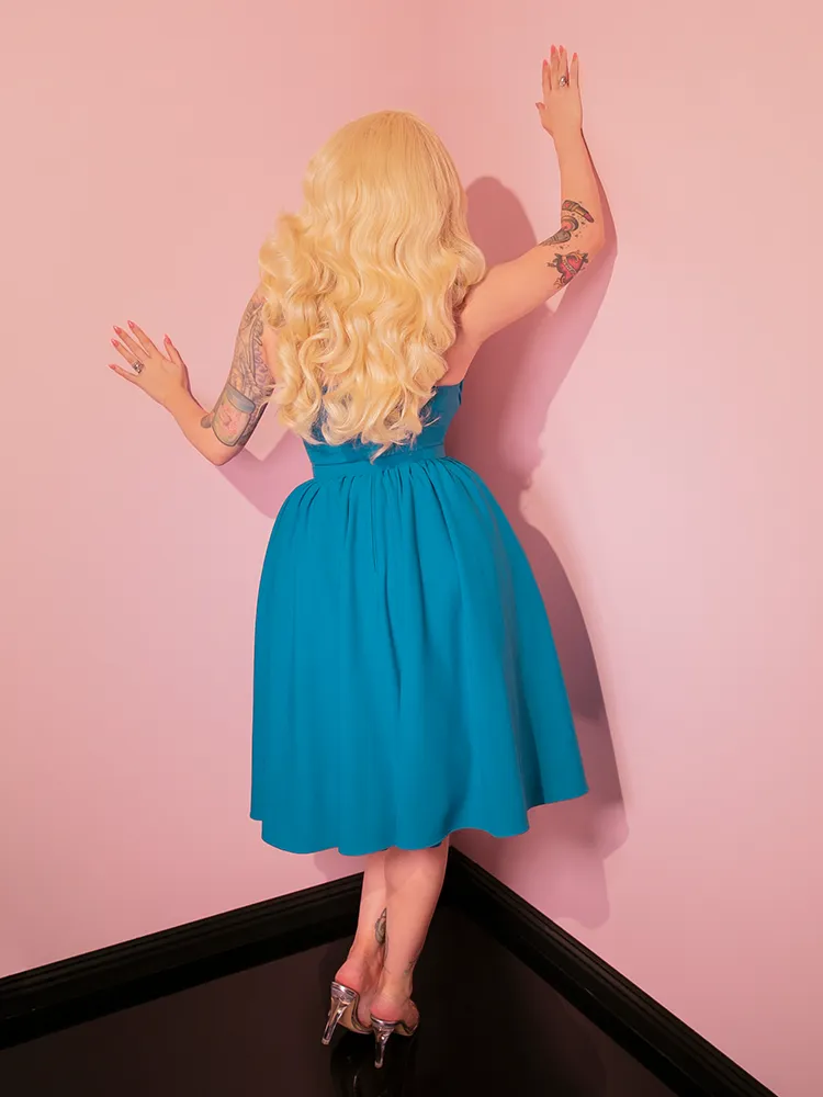 Ingenue Dress in Turquoise Blue - Vixen by Micheline Pitt