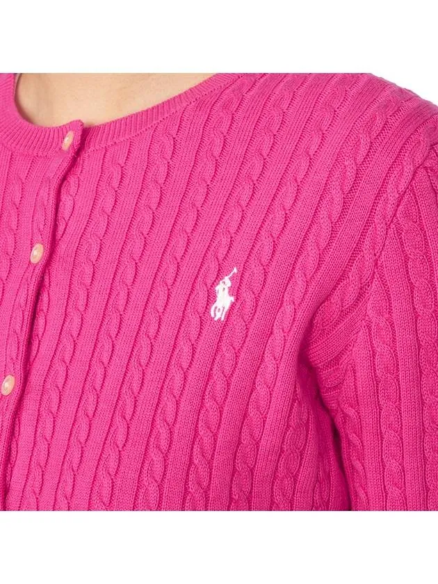 Kids Cable Cardigan 313543047058 PINK Adults can wear