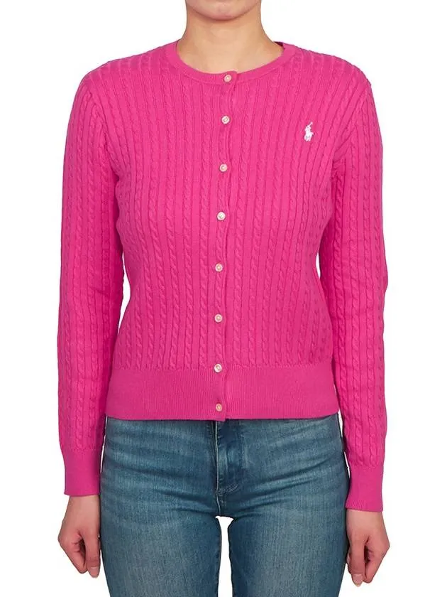 Kids Cable Cardigan 313543047058 PINK Adults can wear