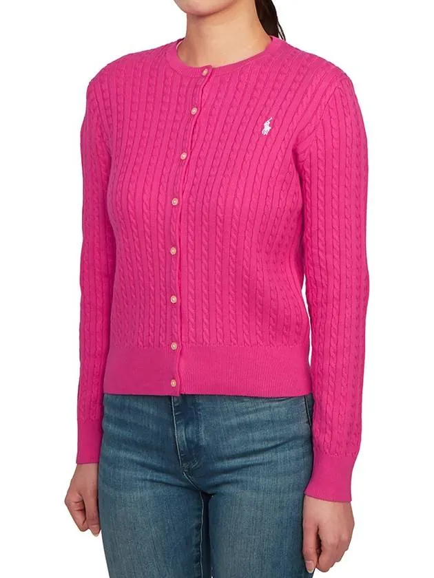 Kids Cable Cardigan 313543047058 PINK Adults can wear