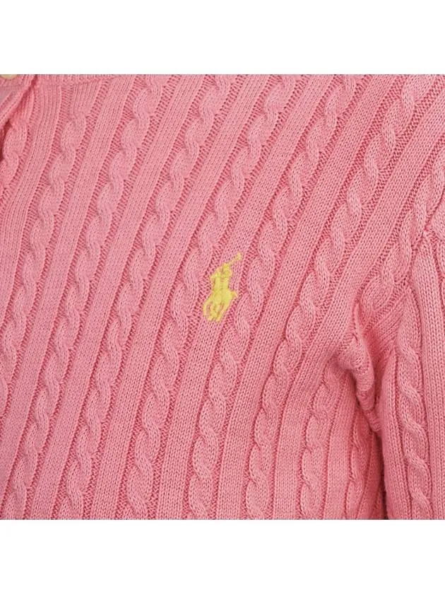 Kids Cable Cardigan 313543047065 PINK Adults can wear