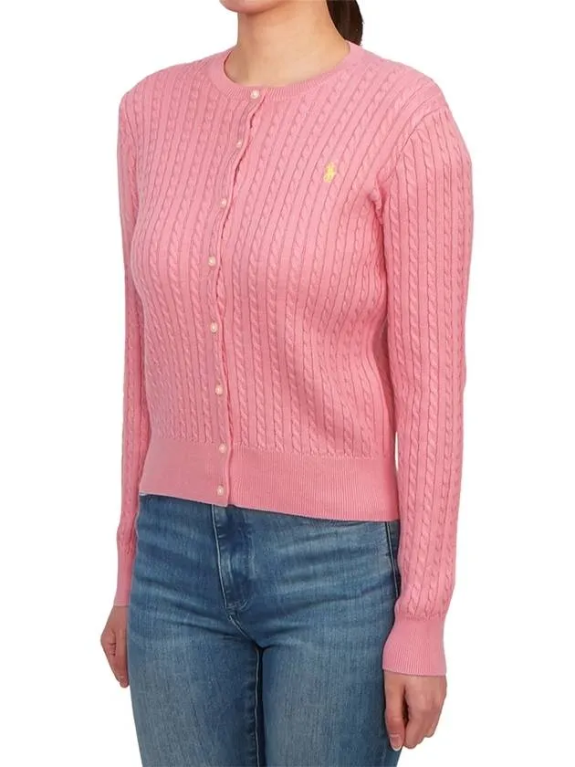 Kids Cable Cardigan 313543047065 PINK Adults can wear