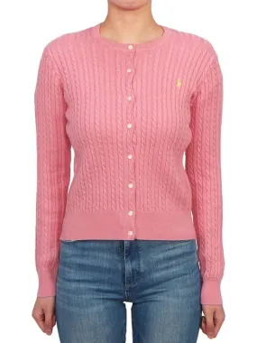 Kids Cable Cardigan 313543047065 PINK Adults can wear