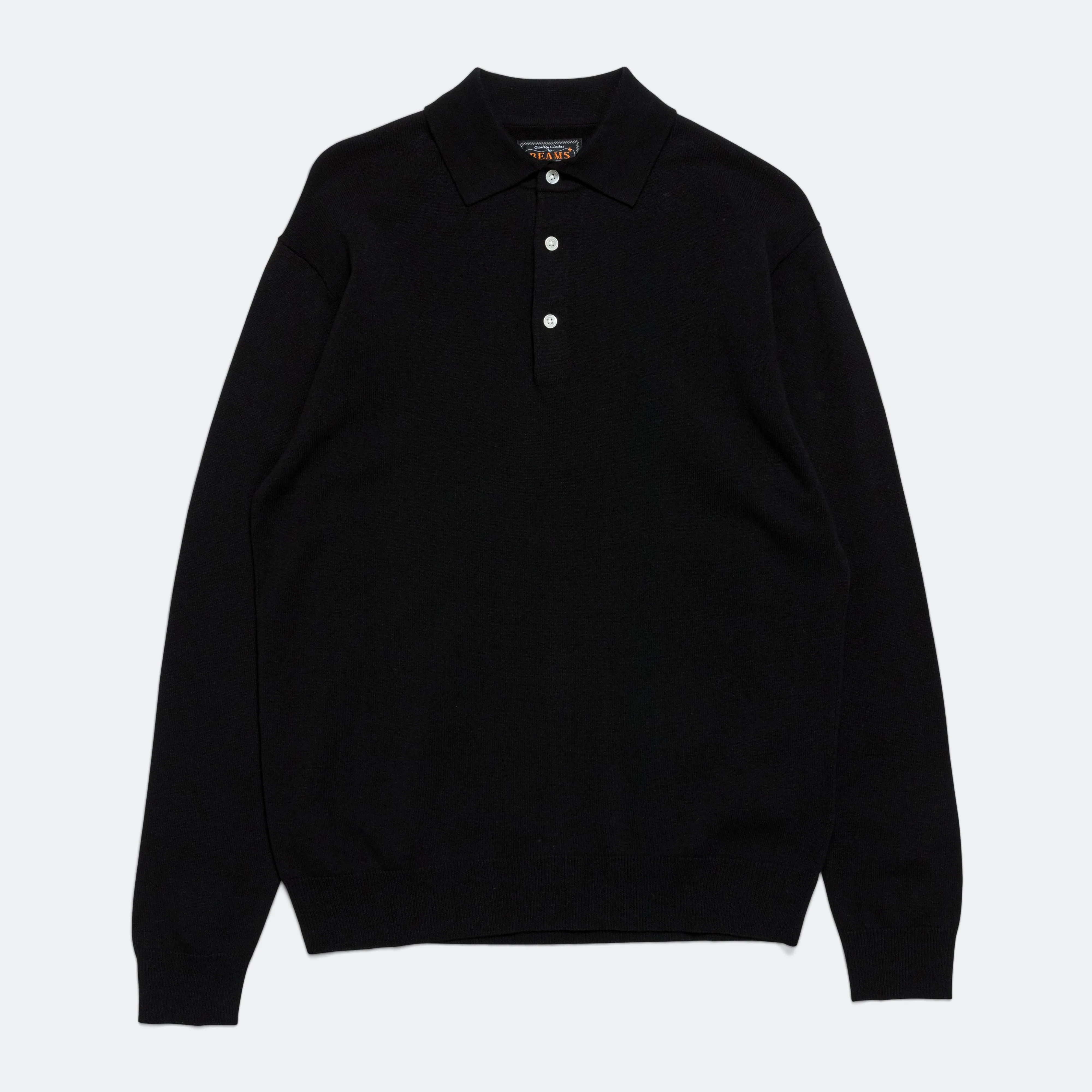 Knit Polo 12G - Black