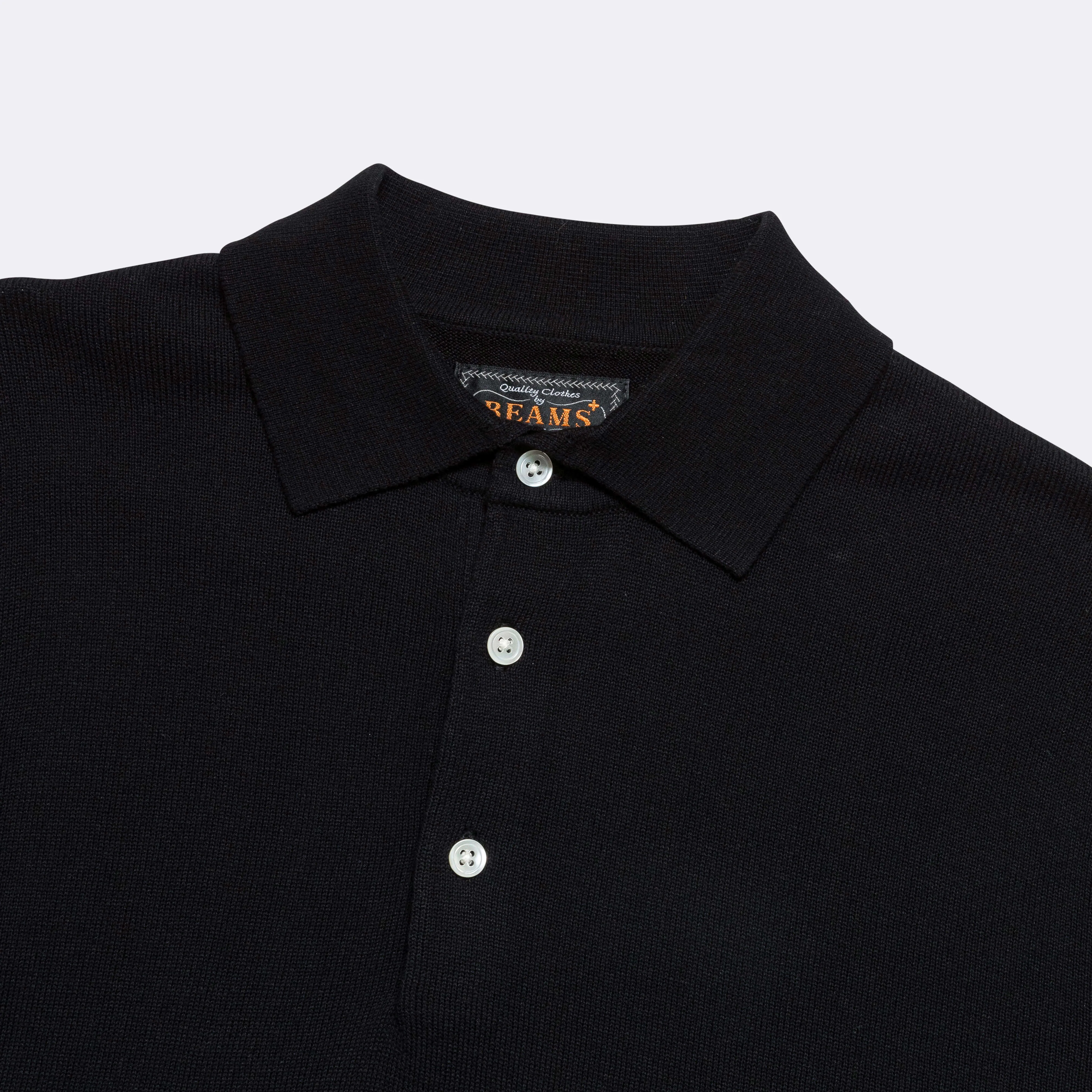 Knit Polo 12G - Black