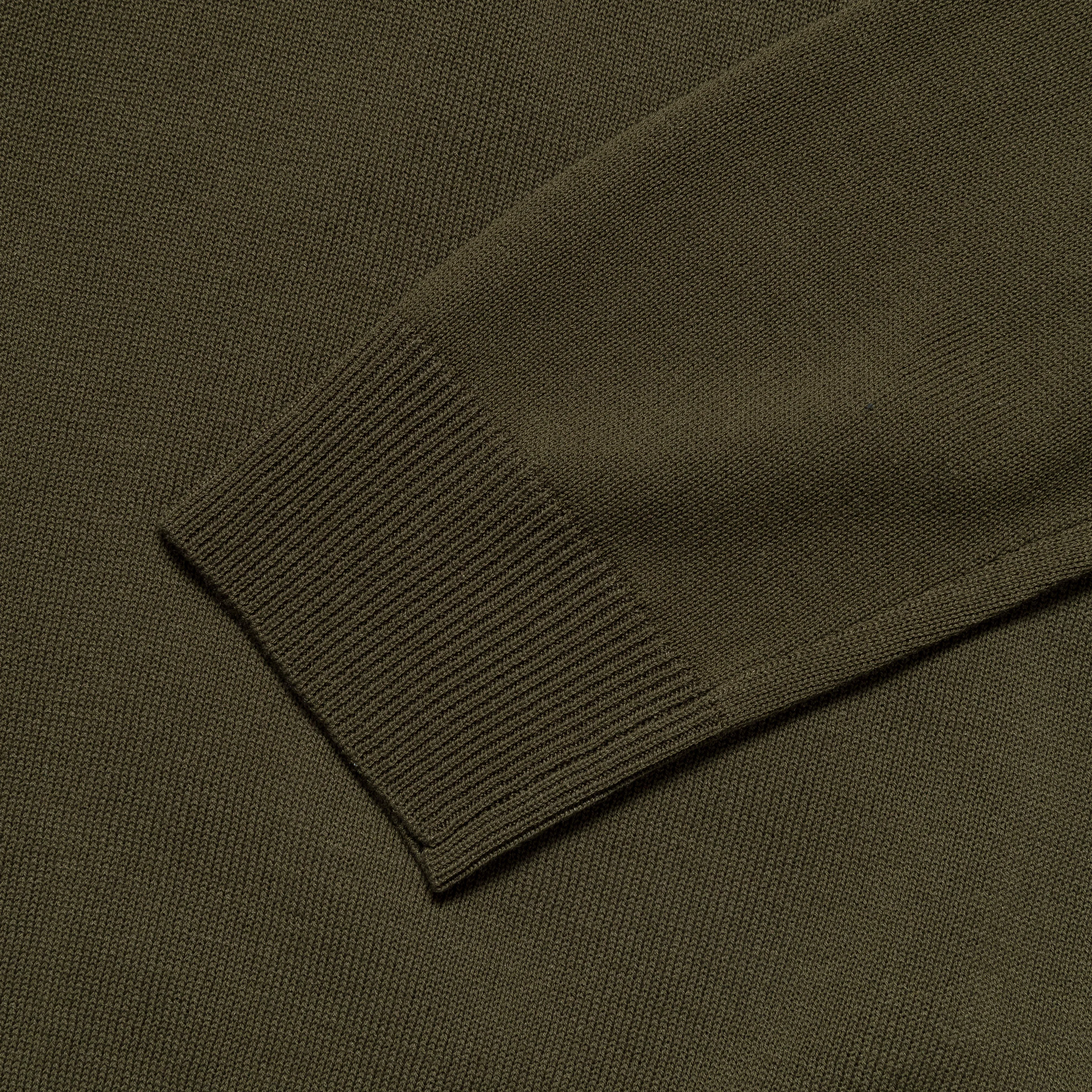 Knit Polo 12G - Olive