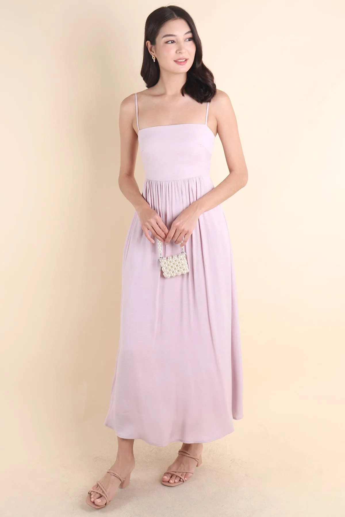 KOMMA MAXI DRESS IN PINK