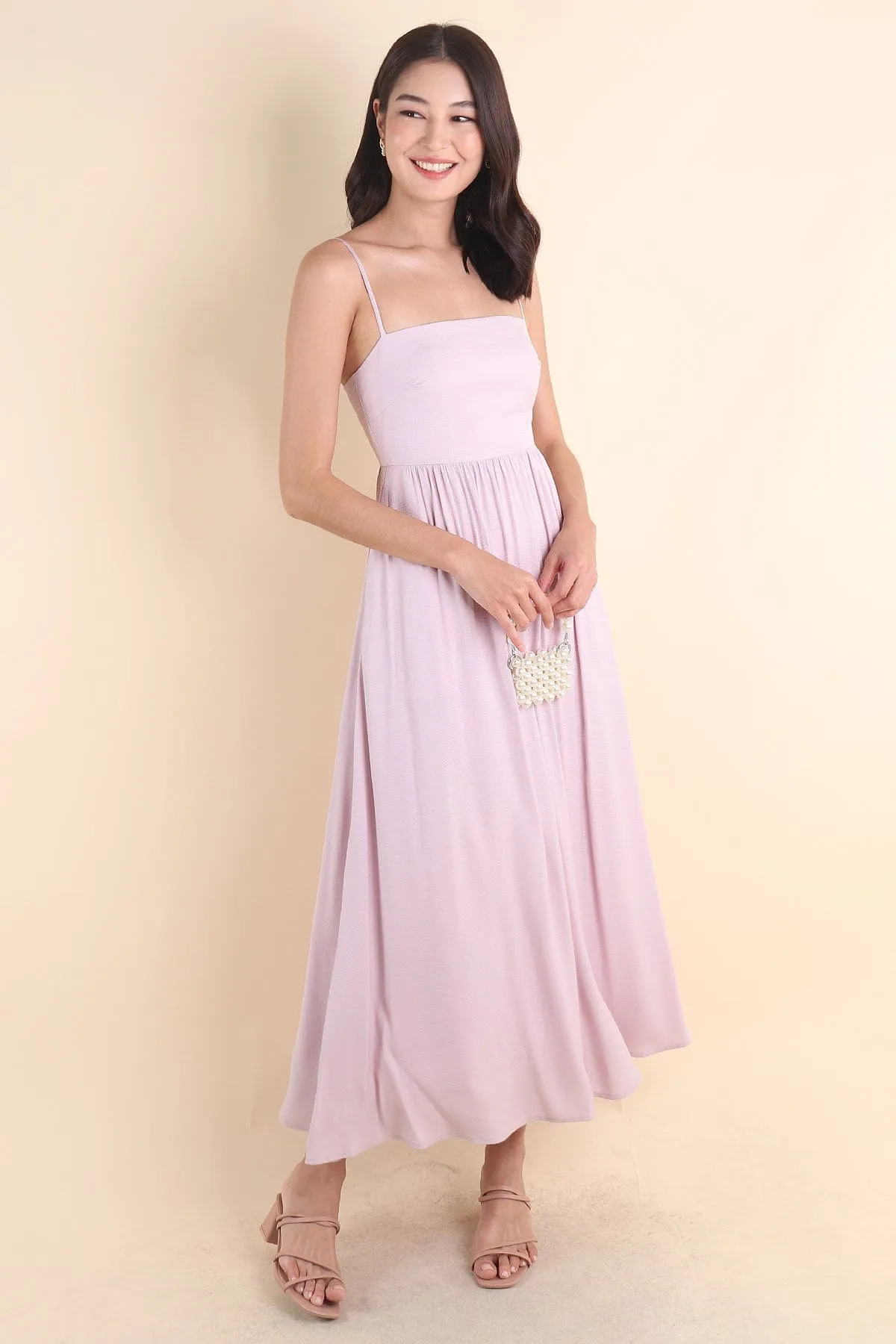 KOMMA MAXI DRESS IN PINK