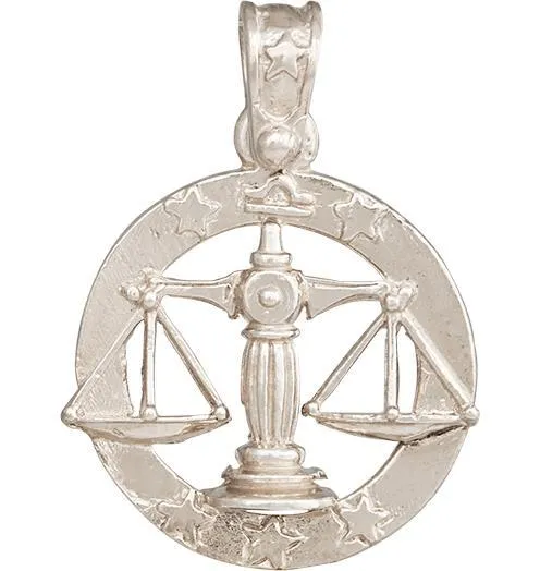 Large Libra Zodiac Charm