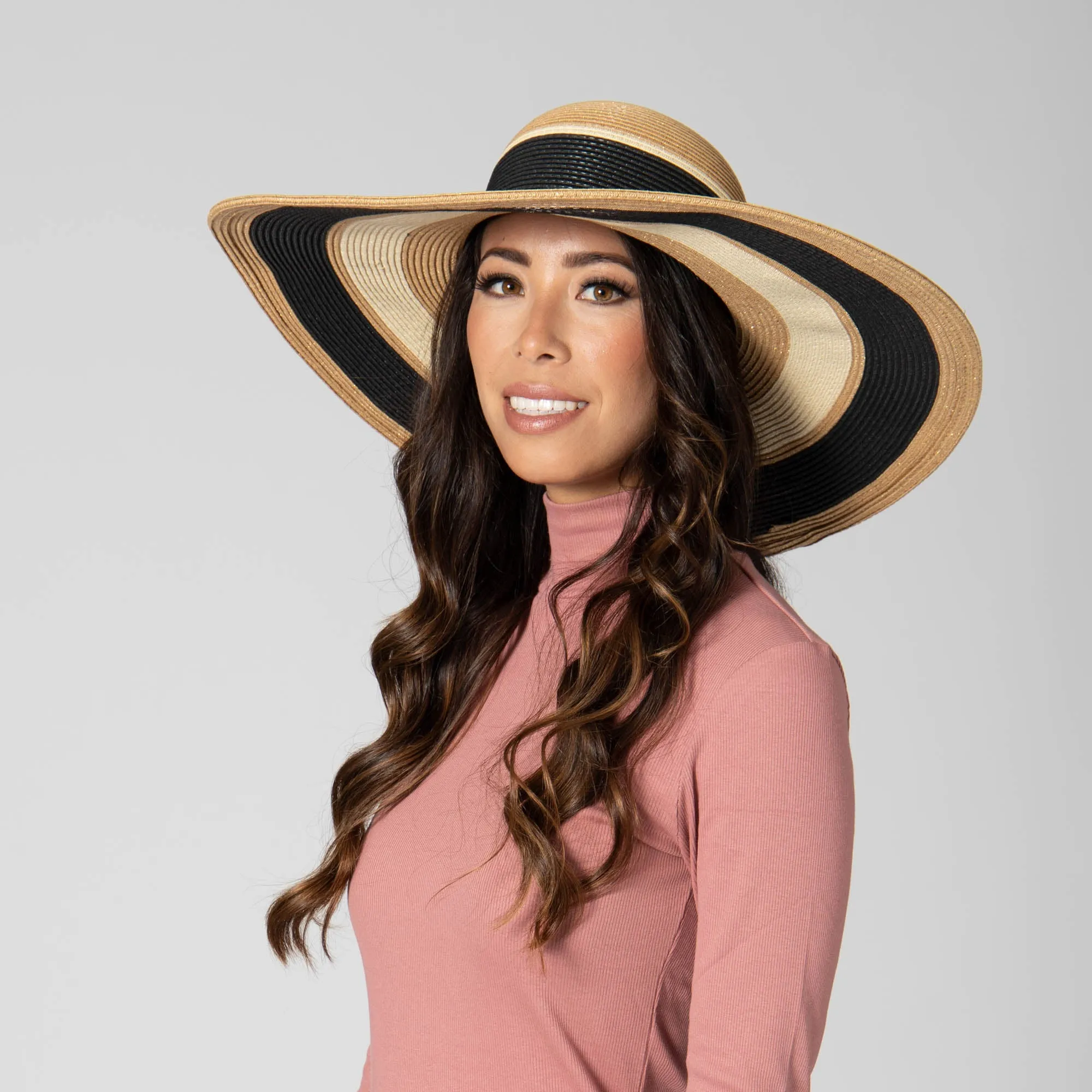 Las Palmas Floppy - Ultrabraid Striped Floppy Hat