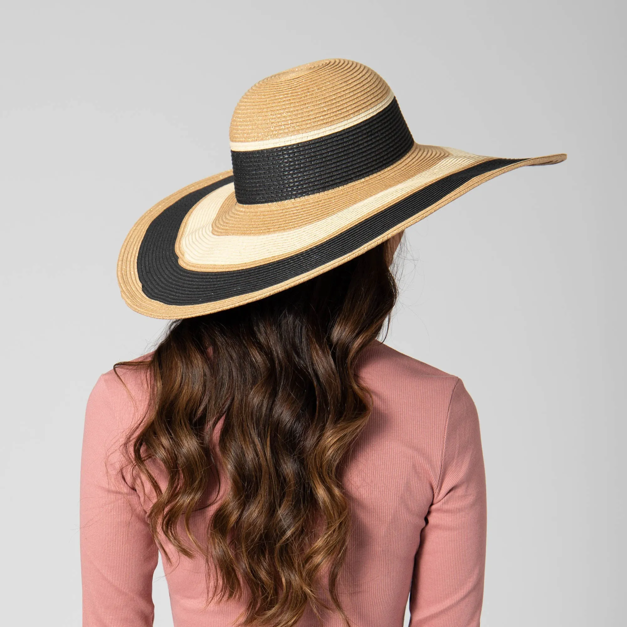 Las Palmas Floppy - Ultrabraid Striped Floppy Hat