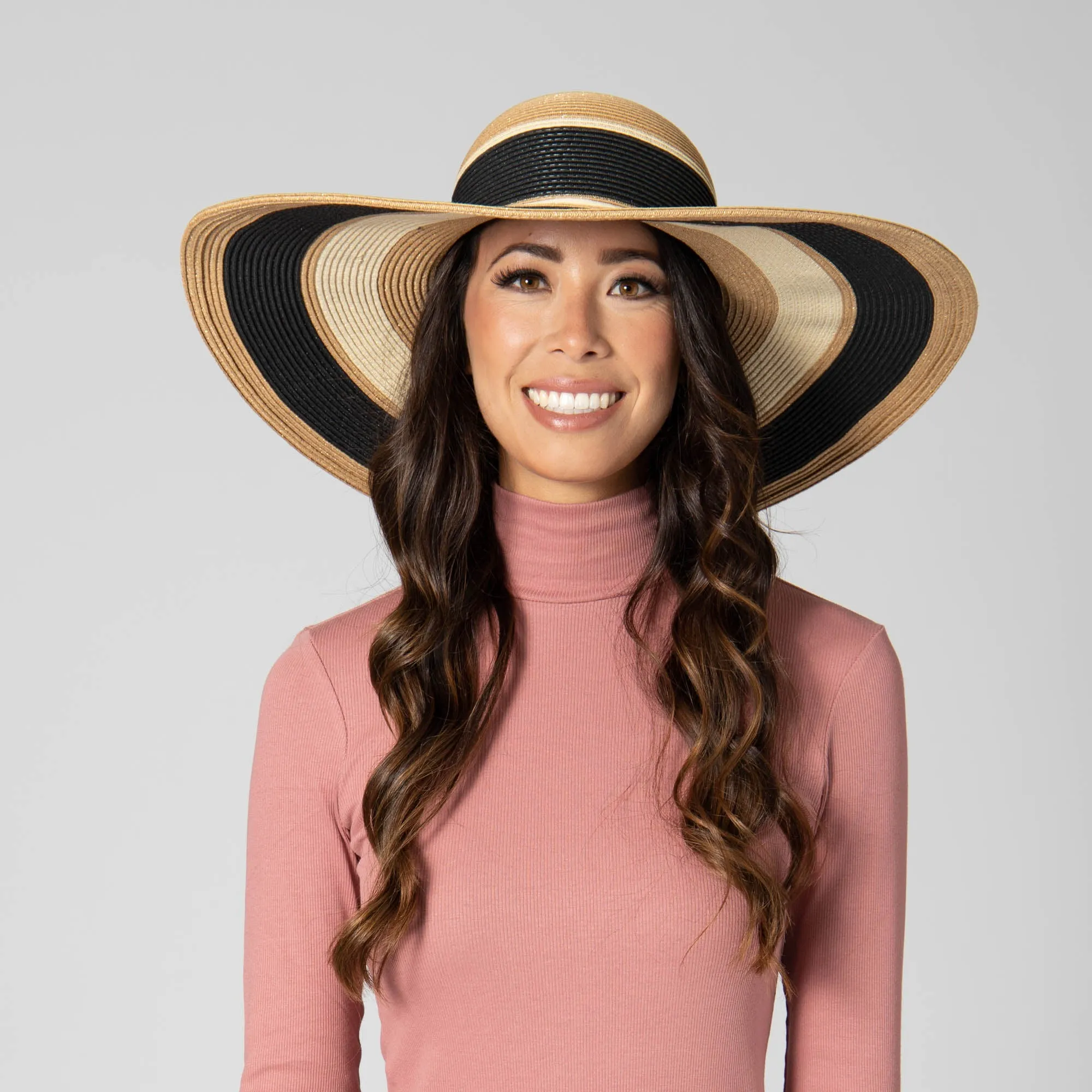 Las Palmas Floppy - Ultrabraid Striped Floppy Hat